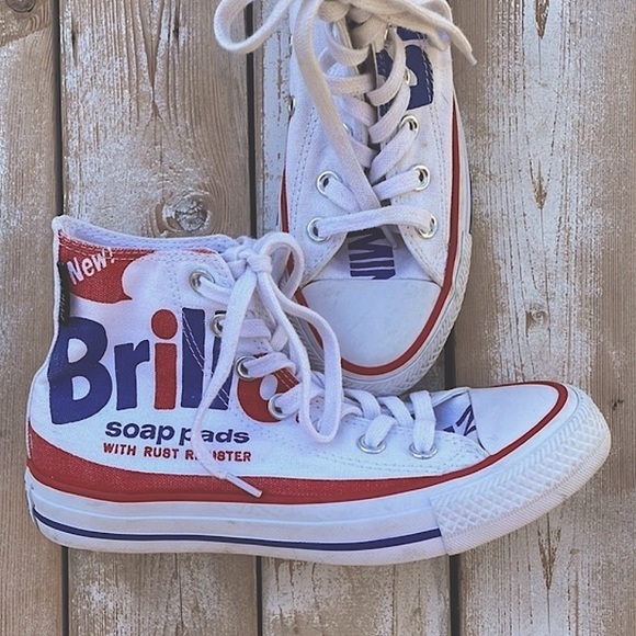 Limited Edition Converse by Andy Warhol Retro Brillo - Picture 2 of 8